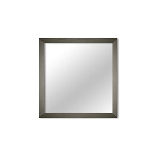 MI-100 Gray Framed Mirror 12x12