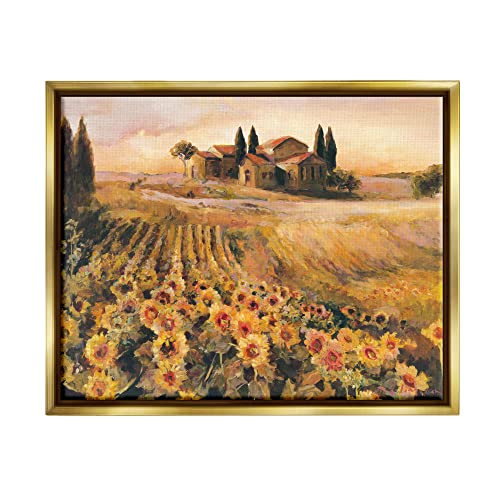 ac-447 Gold Frame Floating Canvas
