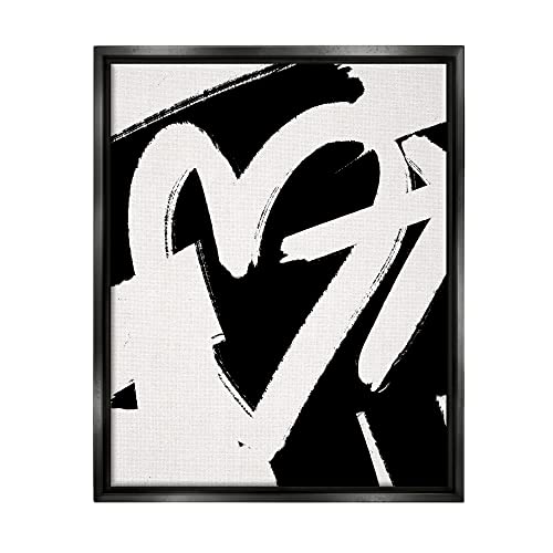 Arrow Through Heart Black Contemporary Street Style Black Floating Frame